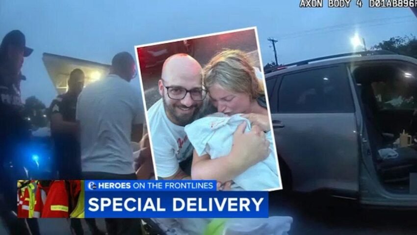 officer delivers baby Wawa
