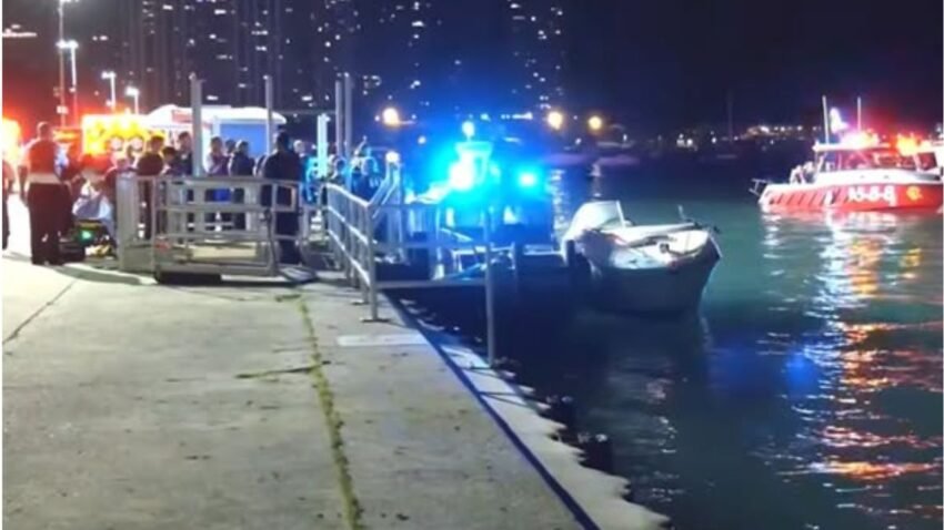 The Chicago Fire Department responded within seven minutes, deploying rescue boats and medical teams.